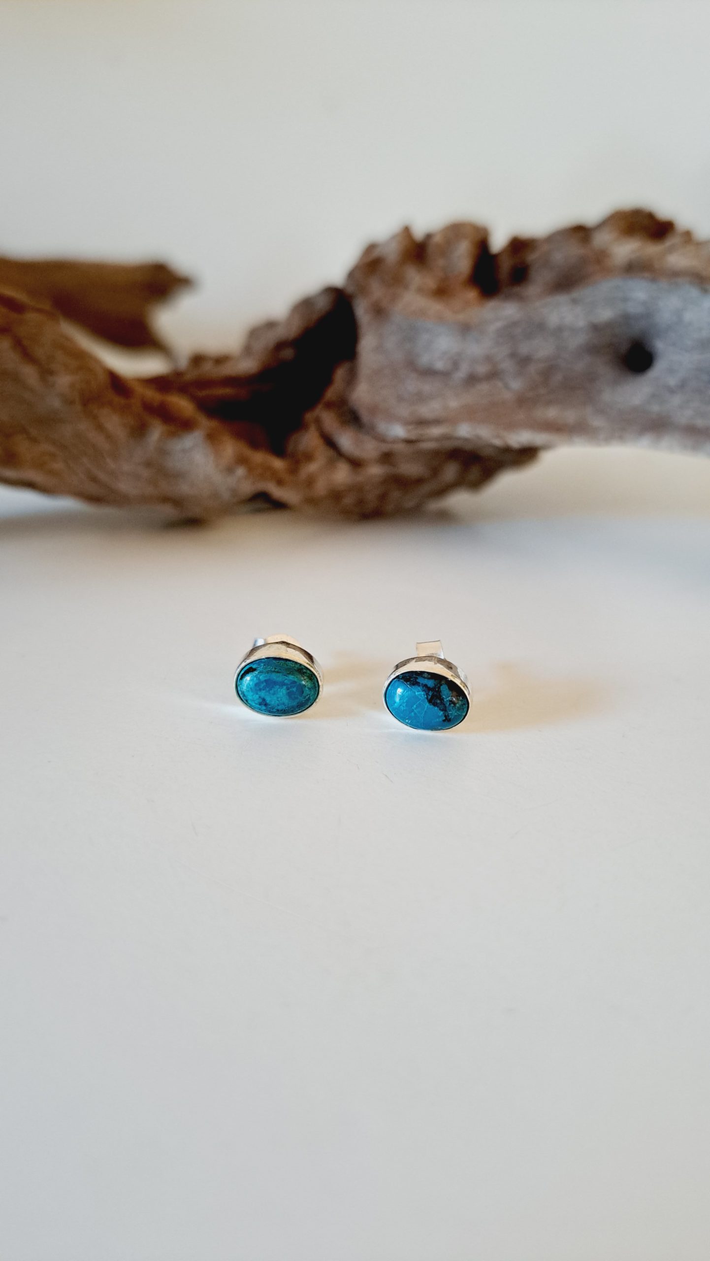 Chrysocolla earrings deals