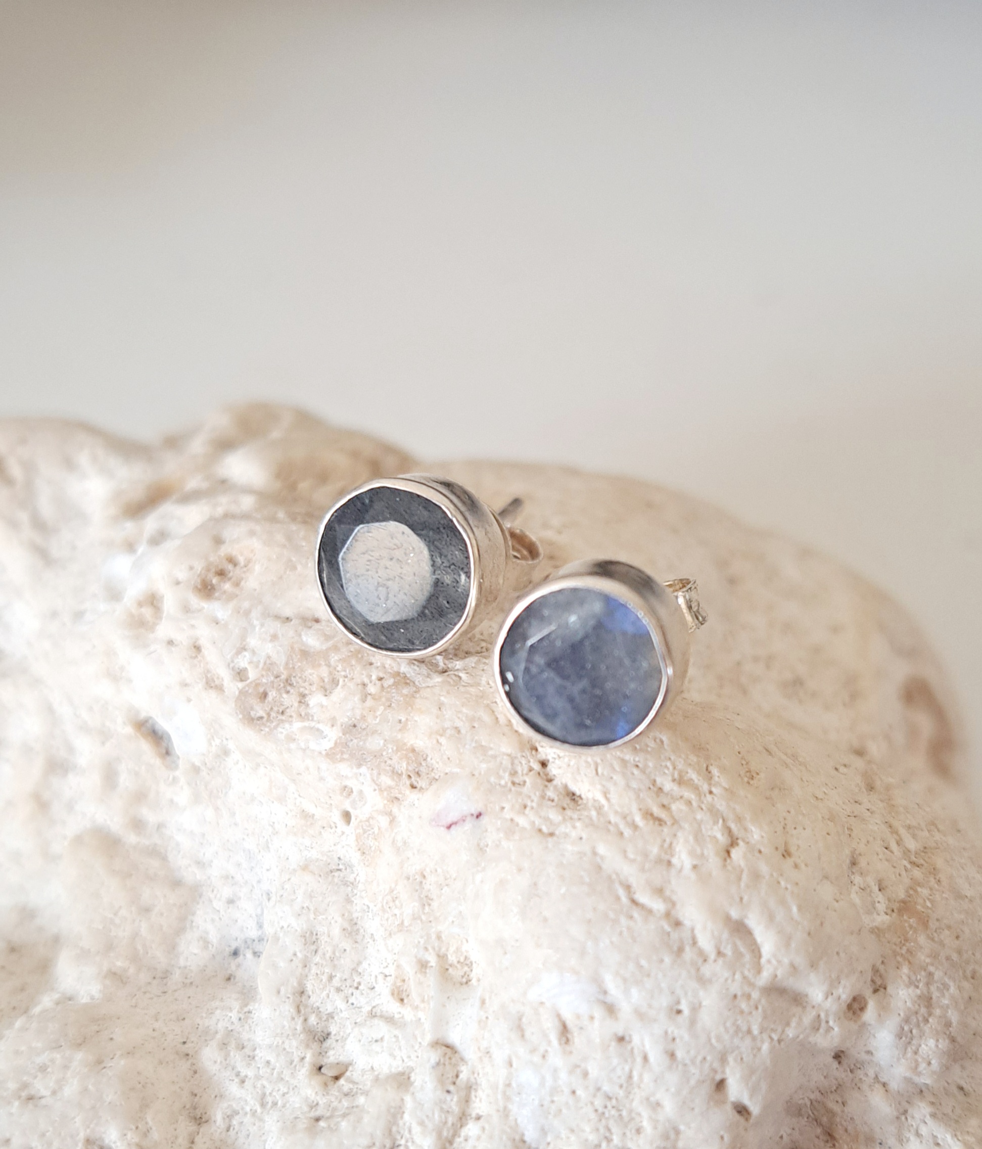 Labradorite studs hot sale