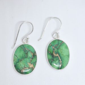 Green Copper Turquoise Dangles