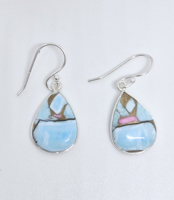 Cotton Candy Turquoise dangles