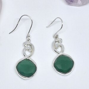 Green Onyx Dangles