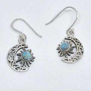 Sun&Moon Turquoise dangles